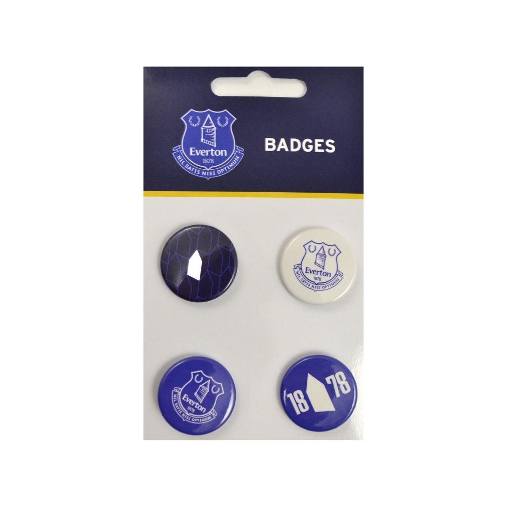 Everton FC Button Badge (Pack of 4)
