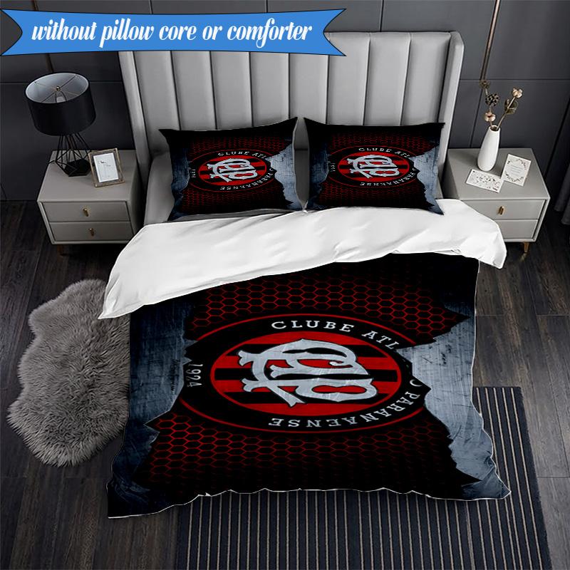 3PCS Athletico Football Club Printed Soft Bedding Set,Including 1pc Duvet Cover And 2pcs Pillowcases Perfect for Bedroom, Dormitory, Fan Gift