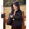 Girls' Textured Hooded Padded Jacket