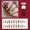 Gentle Press On Nails with Flower Print Easy Effortless Application To Nails for Shopping Traveling Dating