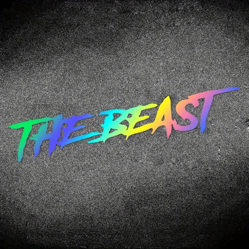 ЗВЕРЬ Персонализированная креативная автомобильная наклейка Декоративная наклейка на кузов Стекло Декоративная наклейка 15CM*3CM