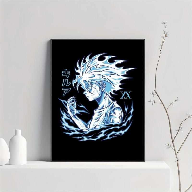 

1 шт. Горячая популярная классическая аниме-плакат Gon Killua Hunter X Hunter HD-постеры для дома, комнаты, бара, кафе, декора, художественная настенная живопись, картина 21cm×30cm NoFrame