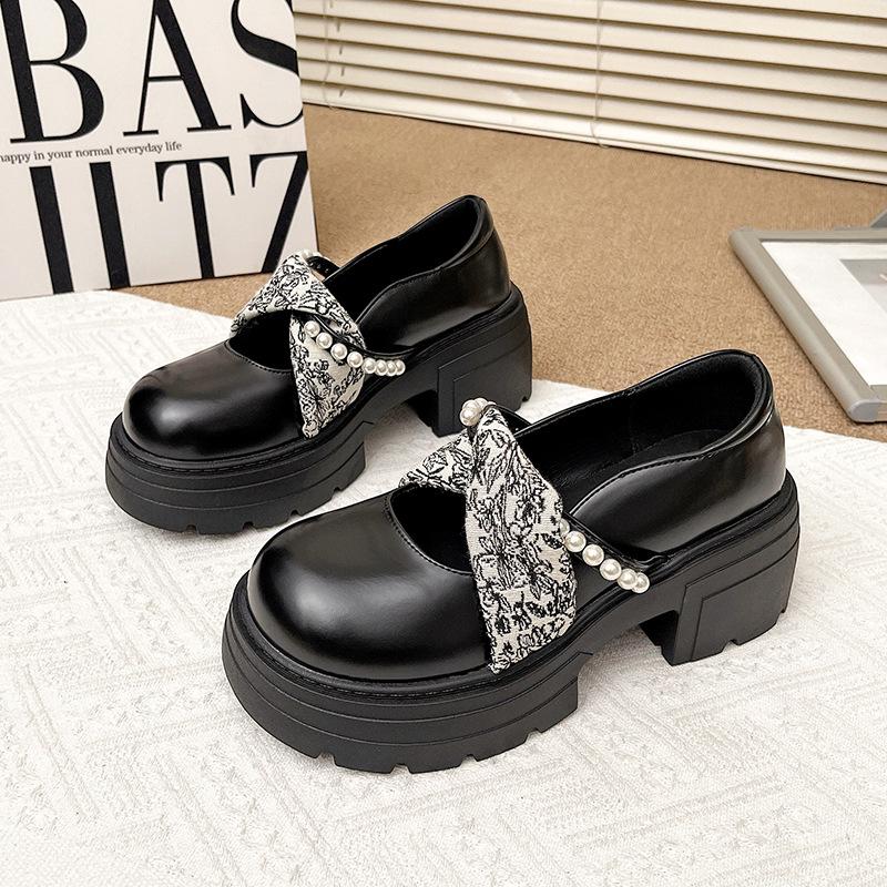 Printed Soft Bottom Fashion Half Slippers Women's 2025 Spring New Casual Flat Bottom One Pedal