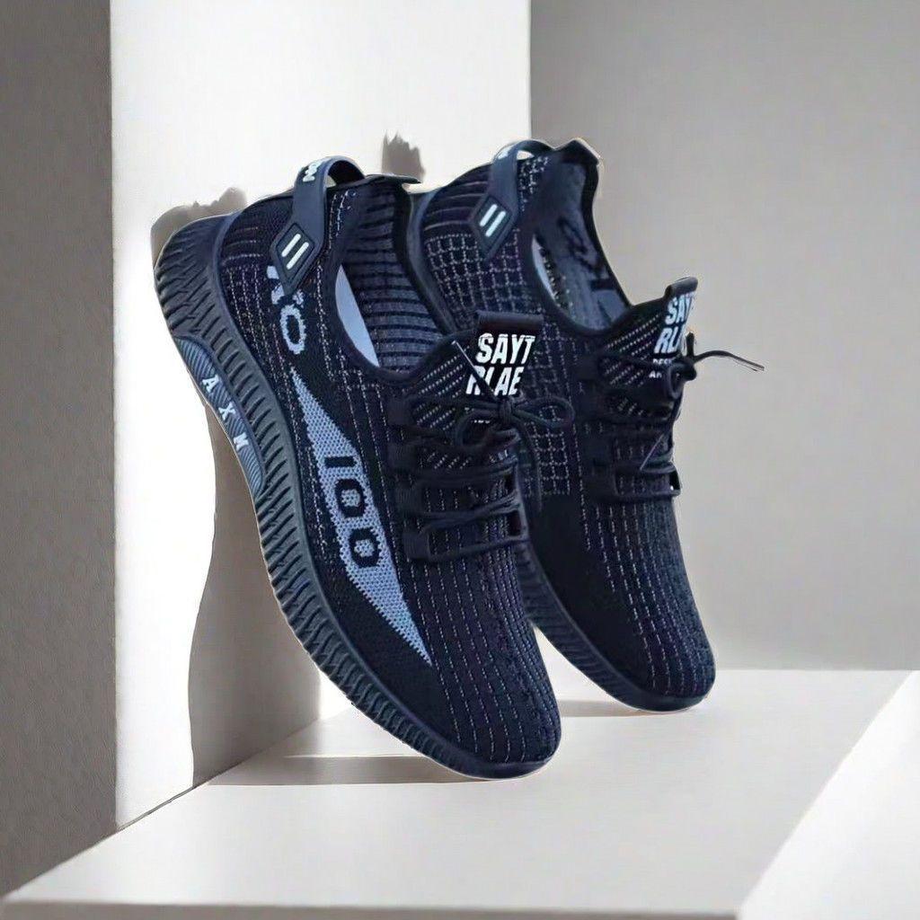 

Летняя мужская обувь кроссовки из сетки Fly-knit универсальные повседневные дышащие дезодорирующие сетчатые кроссовки мужские легкие беговые кроссовки модные мужские 39
