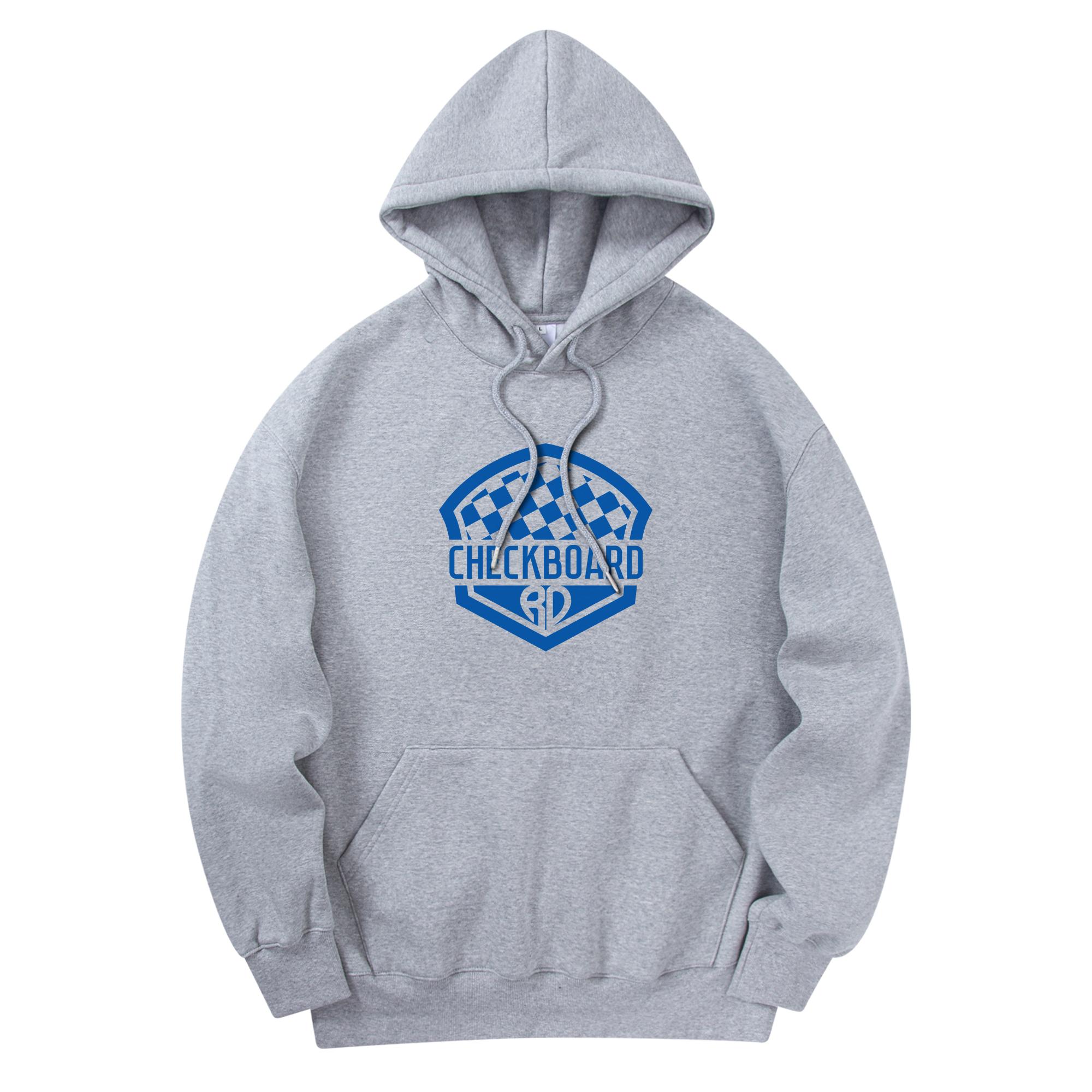 Radineo Checkerboard Hoodie Gray L