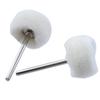 5/10/20Pcs Head Sanding Grinding Felt Abrasive Buffing Wheel 3mm Shank Cotton Thread Polishing Mini Brush For Dremel Dril Jade