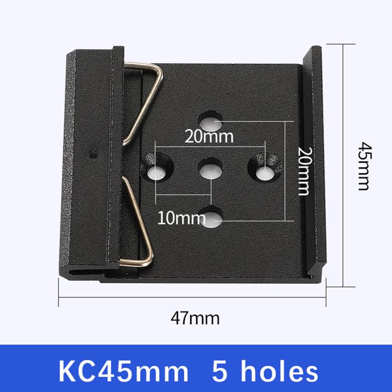 25MM 35MM 45MM Metal DIN Rail Fixed Clamp Clip Relay Mounting Buckle Simple Fixing Rack With Mounting Holes