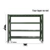 Jixiong Heavy-Duty 4-Tier Mobile Storage Rack