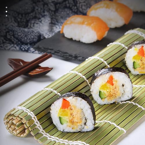 Bamboo Sushi Rolling Mat Maki Natural Nori Rolls Thick Kimbap Antibacterial Environmentally Friendly Durable Making Tool Kitchen Cooking Utensils