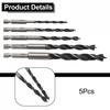 Three-pointed Drill Bits /10mm /5mm /6mm /8mm 4mm 5 Piece Set