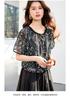 26 year new summer high-end style [vacation style floral top+vest dress] two-piece women's set