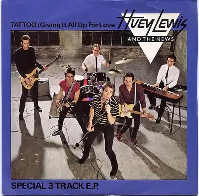 7inch Record HUEY LEWIS & THE NEWS - Tattoo (Giving It All Up For Love) CHS2620 Chrysalis 1982 UK Rock Used