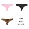 3PCS/Lot Seamless Panty Set Underwear T-back Female Comfort Intimates Fashion Ladies Low-Rise Briefs Panties Women Sexy Lingerie