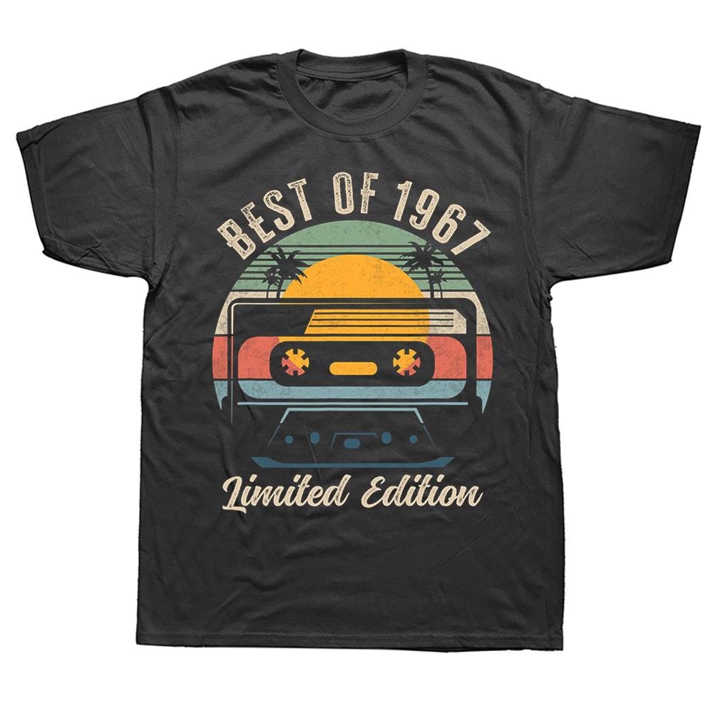 Best Of 1967 59th Birthday Gifts Limited Edition 58 Year Old Tee Tops Round Neck Fashion Tshirt Clothing Casual Basic Tshirts