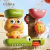 Baby Bath Toy Cute Duck Shape With Suction Cup Bathtub Toy Set for Kids BPA Free Kids Shower Toddlers Boys Girls Birthday Gifts