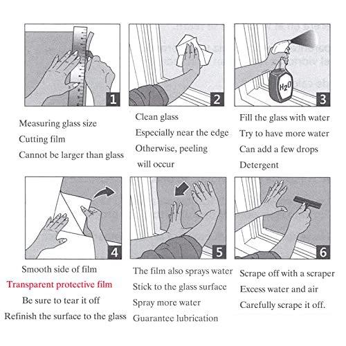 Frosted Window Film Privacy Static Cling Glass Sticker Anti-UV Anti-Glare Decorative Film for Home Office Bathroom