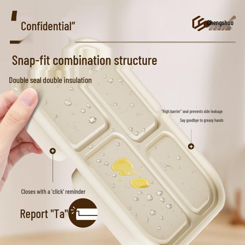Biodegradable 4-Compartment Corn Starch Takeout Containers