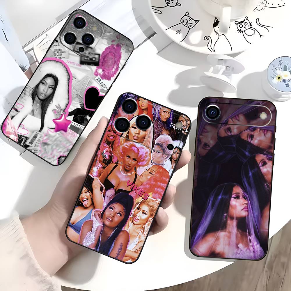Friday N-Nicki M-Minaj Phone Case For iPhone 17,16,15,14,13,12,11 Plus,Pro Max,XS,Soft Black Cover