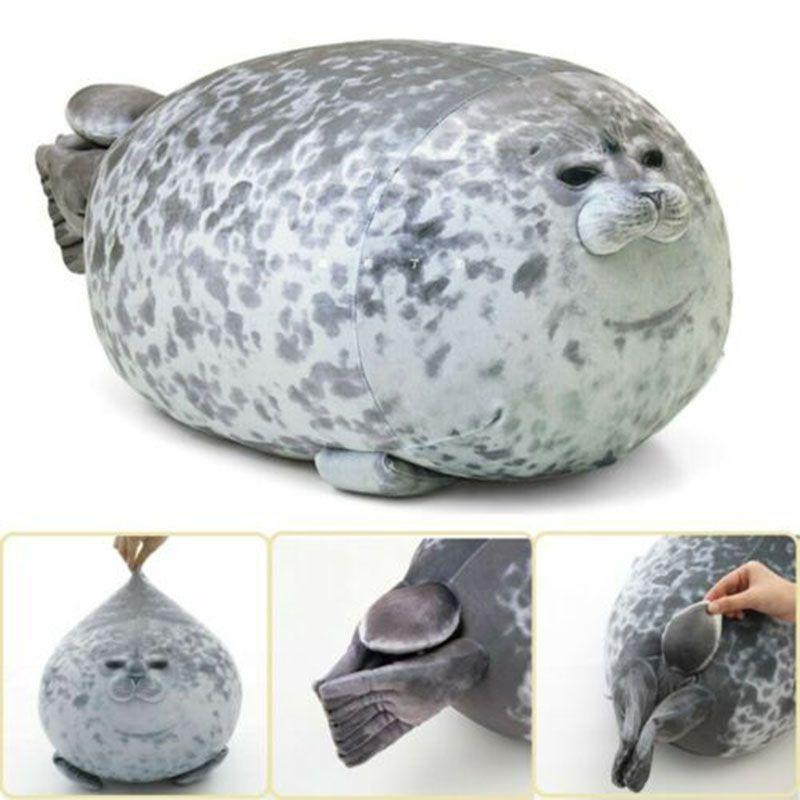 Large Chubby Blob Seal Plush Toy Animal Pillow Pet Soft And Cute Ocean Stuffed Doll Gift