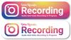 Isaac Trading Drive Recorder Recording Sticker Waterproof/Weatherproof English Gradient Design
