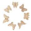 50PCS Unfinished Wood Pieces Hollow Wooden Art Decor Vintage Embellishments Decorative Accessories for Scrapbooking Crafts