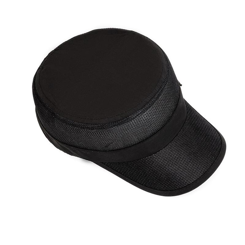 Summer Breathable Mesh Flat Hat Men's Golf Sports Sun Hat Quick-Drying Cap