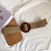 Belt for women, Korean version, niche decoration, retro waist seal with dress, simple and fashionable, elastic and non perforate