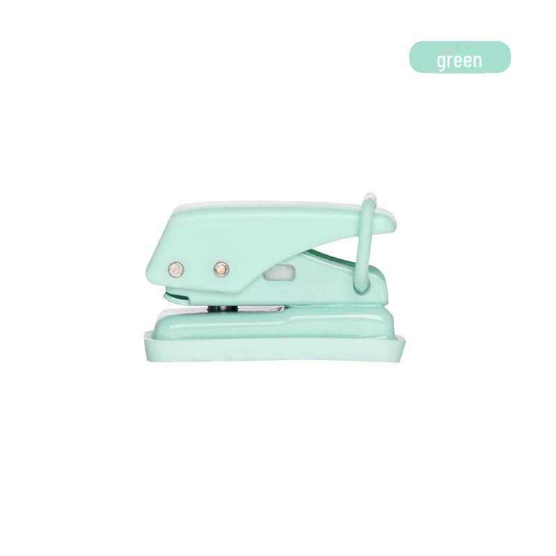 

Мини-дырокол Macaron Color Cartoon с одним отверстием — портативный и экономящий труд для студентов