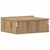 Pływająca Szafka Nocna Artisan Oak 40X32X15 Cm Drewno Klejone