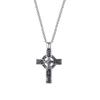 Collana con Ciondolo a Croce con Intreccio Celtico Nordico Vintage per Uomo Catena in Acciaio Inossidabile Gioiello Collana Amuleto