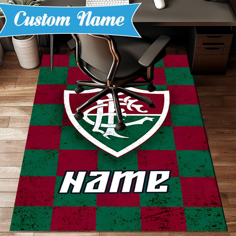 Custom Name Love Fluminense Rug Game Carpet, Floor Mat for Bedroom Living Room Entryway Rug, Home Decor Idea Gift for Christmas birthday