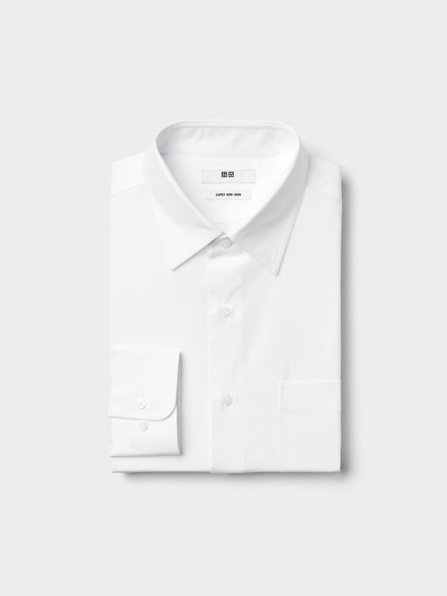 

Рубашка Uniqlo Super Non Iron с длинным рукавом, обычного цвета