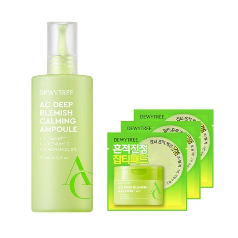 DEWYTREE AC Глубоко успокаивающая ампула от темных пятен 60 мл K-Beauty Успокаивающая сыворотка для ухода за проблемной кожей и чувствительной кожей