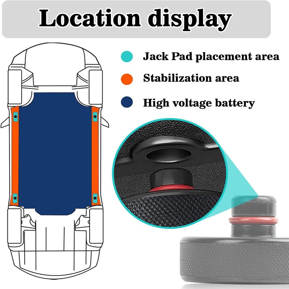 For Tesla Lifting Jack Pad Point Adapter Model 3 Model Y Juniper Model S Model X Accessories Rubber Lift Pucks Car Repair Tools