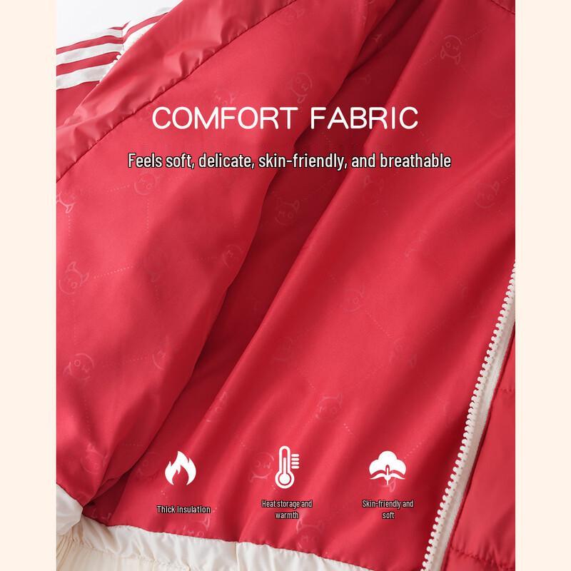 MOMOCO Boys' Printed Hooded Winter Down Jacket