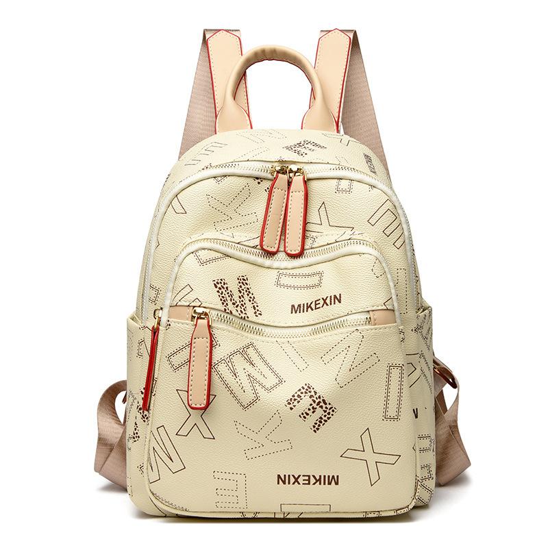 Women's new style British vintage printed letter bag cross-border wholesale soft leather fashion messenger bag