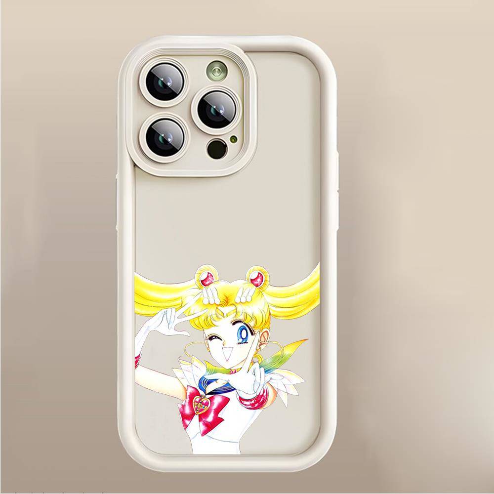 D-41 Cute Sailor Moon  Case for iPhone 15 14 13 12 8 Plus Samsung S24 S23 Ultra A04S A05S Huawei P40 P50 P60 Nova 11 Pro Max OPPO A17K Reno 10