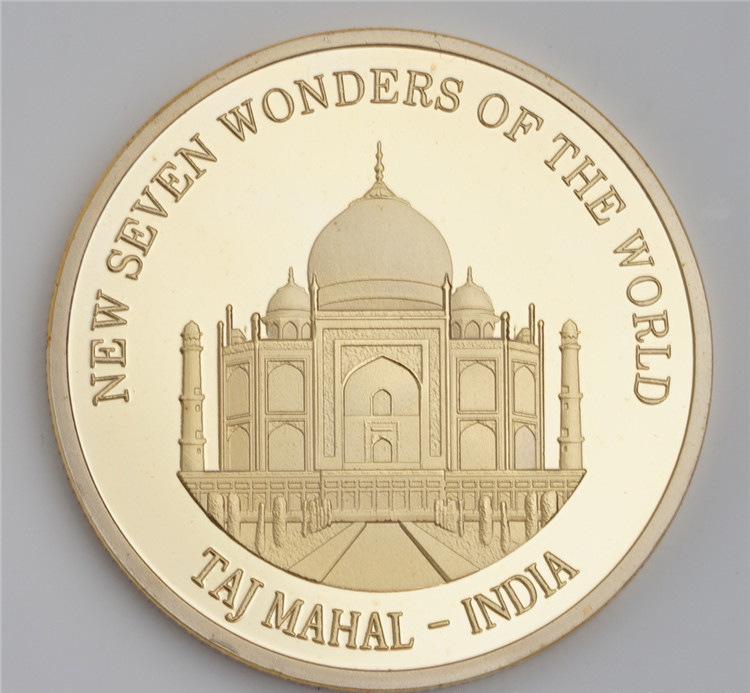 World Wonders Gold Coin: Roman Colosseum & Taj Mahal