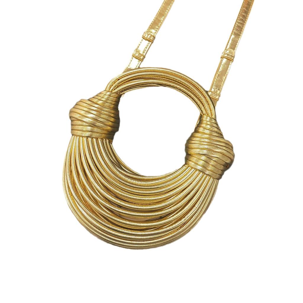 Handwoven Bag, Noodle Bag, Knotted Bag, Handbag, Fashionable Personality, Trendy Niche Design