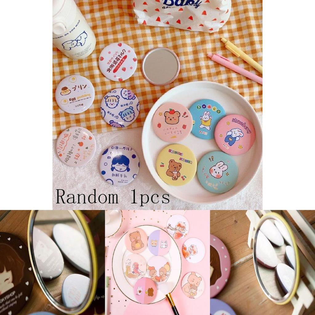 Fashion Mini Makeup Mirror Pocket Compact Cosmetic Vanity Girls Mirror