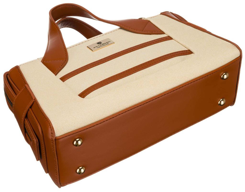Torba damska PTN Forsycja-1306 Ecru-Brown