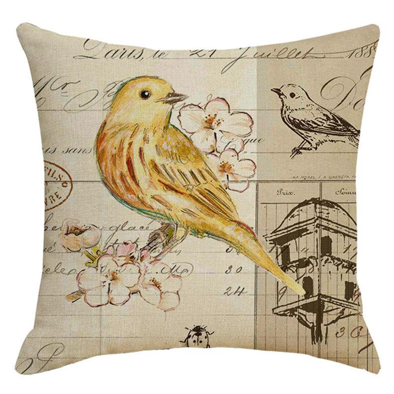 Pillow Nordic Linen Pillow Cover Spring Living Room Sofa Cushion Lumbar Cushion