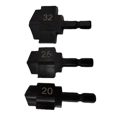 3Pcs Pipe Reaming Drill Bits HSS Ti Coated Hex Shank 1 4in Drill Bits for PPR Plastic Products Black