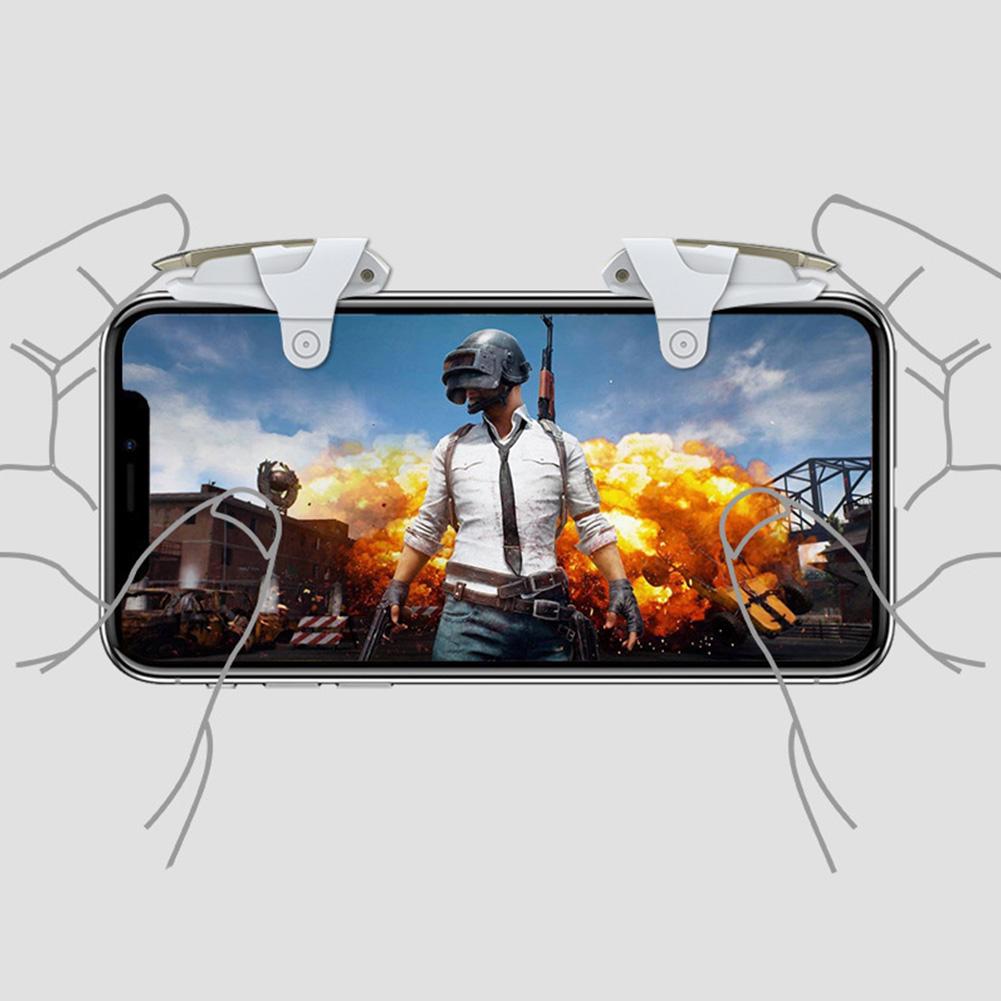 1Pair Mobile Game Triggers Stimulus Battlefield Gen 2/3 Controller Metal Shooting Buttons for Phone Gaming