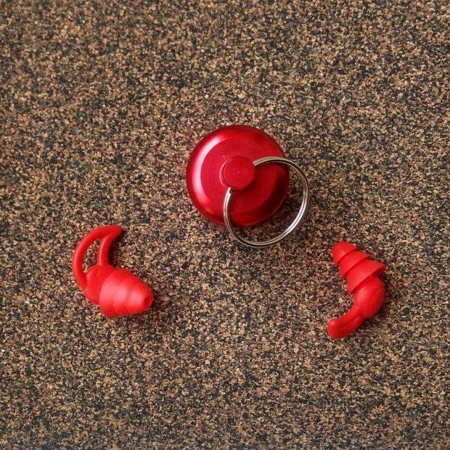 Earplugs for Sleep Work Noise Protection Perfect Pro Plugz Red 3 Flange + Case (A123530)