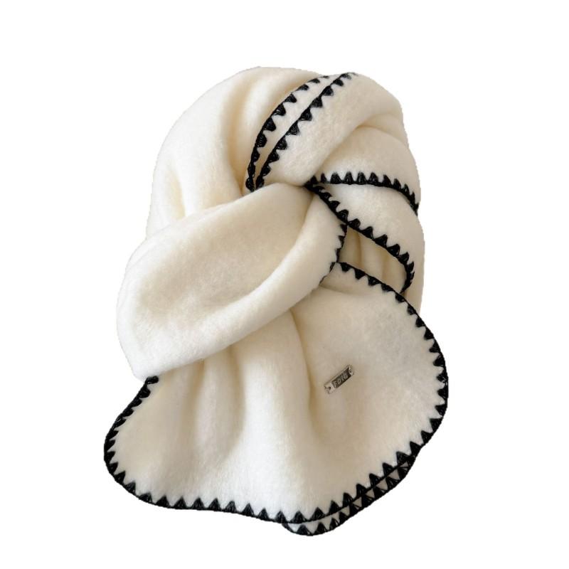 Soft Knit Scarf Women Men Winter Solid Color Warm Lightweight Unisex
