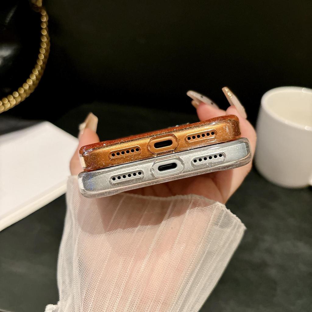 Starry Sky Glitter Magnetic Phone Case for iPhone 17 Pro Max, Rhinestone Drop-Proof Protective Cover.