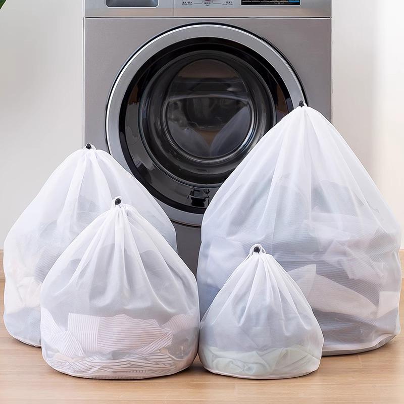 Large Capacity Drawstring Laundry Bag - Protective Wash Net for Machine Cleaning