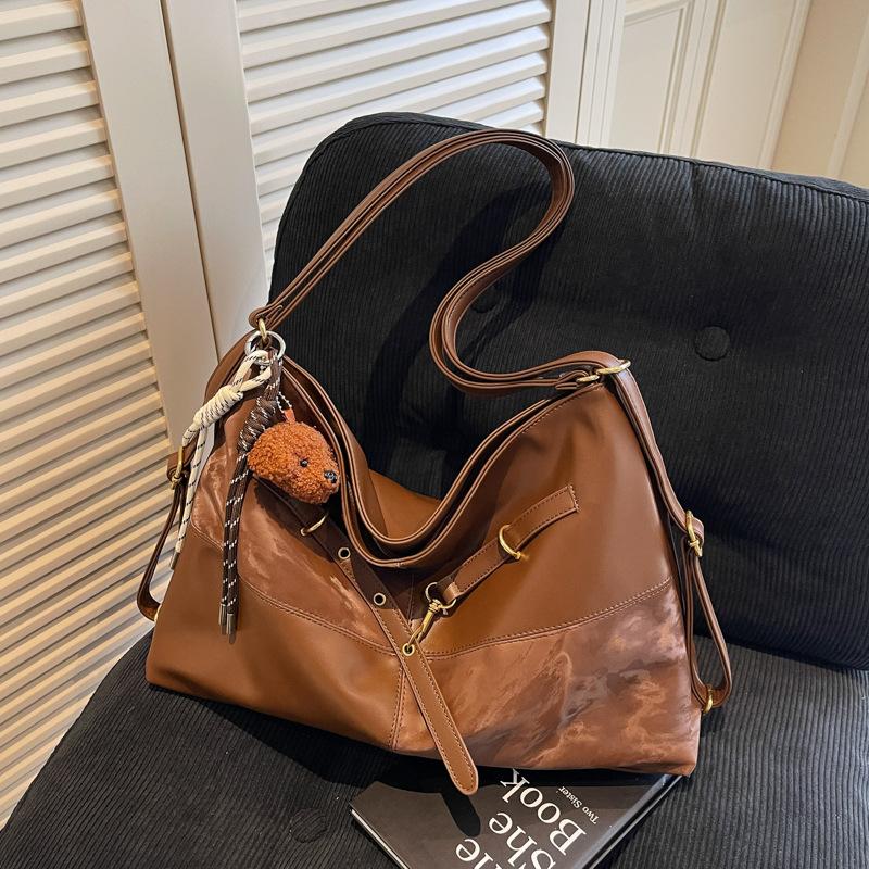 Retro Large-capacity Tote Bag Women's New Autumn and Winter Multi-purpose Backpack Commuter Shoulder Bag