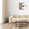 Wooden wall clock, oak lamellas, 60cm